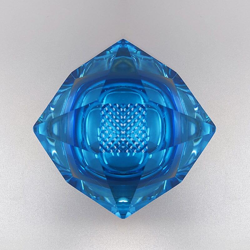 1960s Gorgeous Blue Ashtray or Catchall by Flavio Poli for Seguso. In Excellent Condition For Sale In Milano, IT