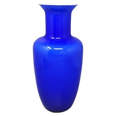 1960s Gorgeous Blue Vase by Nason in Murano Glass, Made in Italy