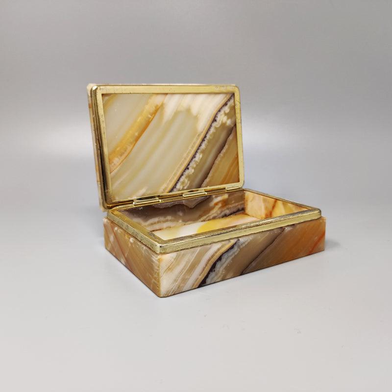 1960s Gorgeous Box in Onyx, Made in Italy In Good Condition In Milano, IT