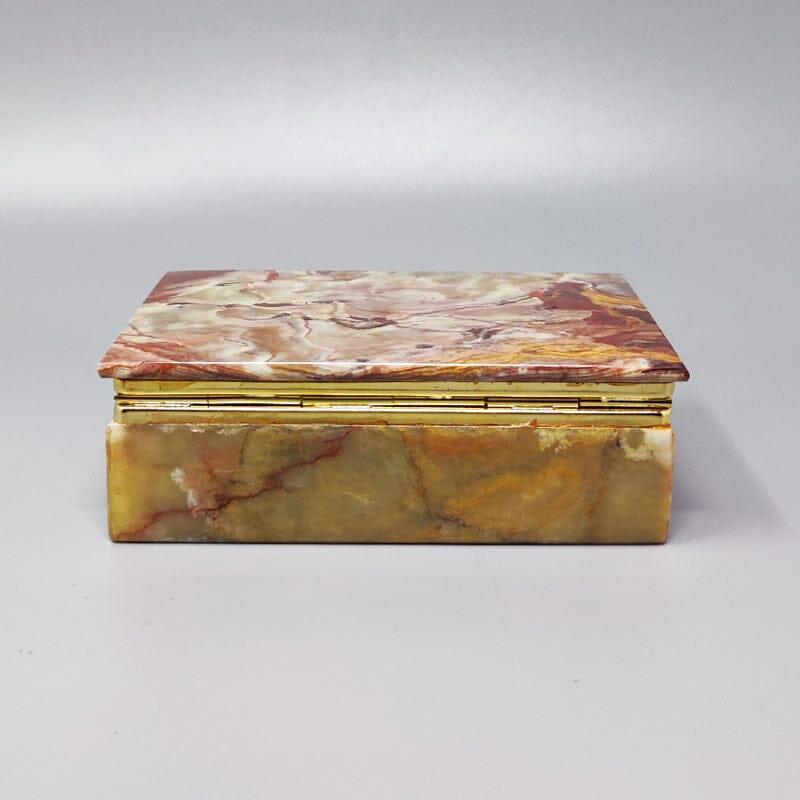 1960s Gorgeous Box in Onyx. Made in Italy In Excellent Condition For Sale In Milano, IT