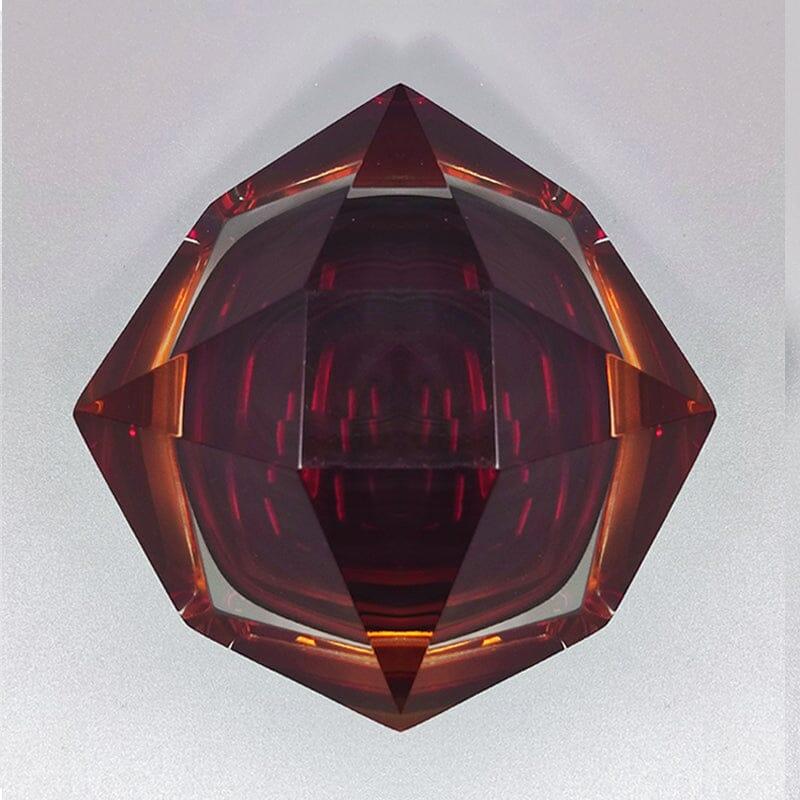 Superbe cendrier ou attrape-tout marron des années 1960 par Flavio Poli pour Seguso. Excellent état - En vente à Milano, IT