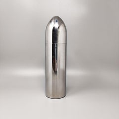 1960s Gorgeous "Bullet" Cocktail Shaker in Stainless Steel. Made in Italy