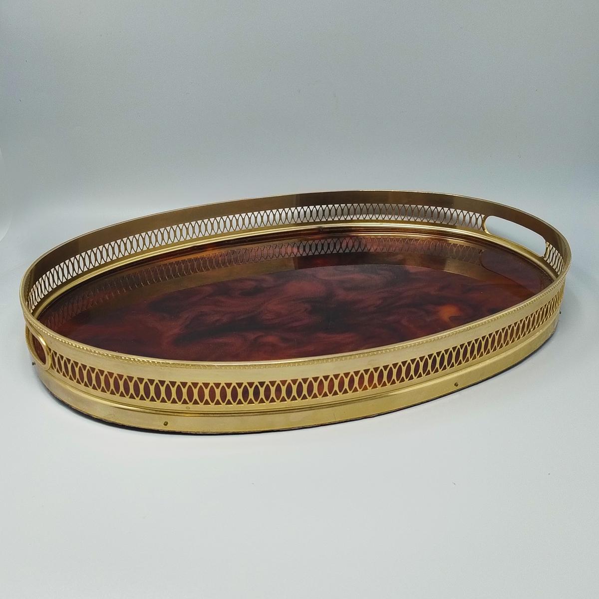 Años 60 Precioso juego de cóctel de E. Orefice en lucita y latón. Fabricado en Italia en venta 7