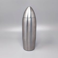 1960s Gorgeous Cocktail Shaker "Bullet" in Stainless Steel, Made in Italy