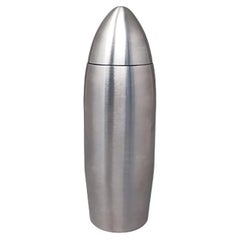 1960s Gorgeous Cocktail Shaker "Bullet" in Stainless Steel, Made in Italy