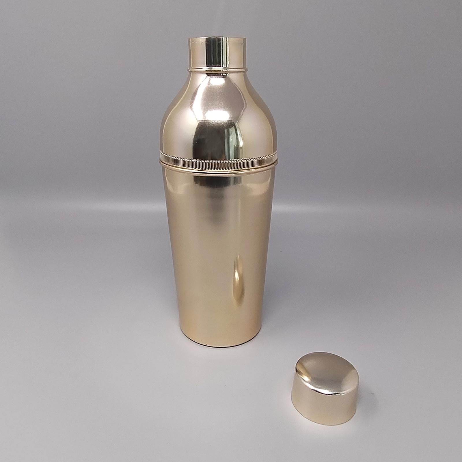 1960er Jahre Wunderschöner Cocktail Shaker aus Aluminium. Hergestellt in Italien (Moderne der Mitte des Jahrhunderts) im Angebot