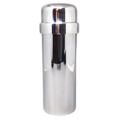 1960s Gorgeous Cocktail Shaker in Silver Plated by P.M. Made in Italy