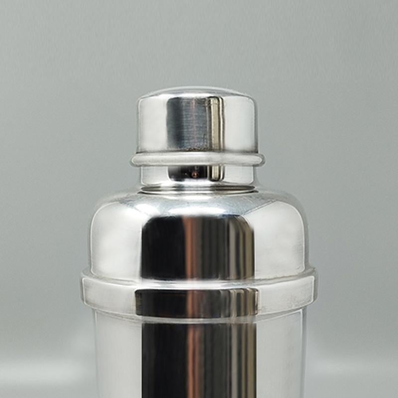 Magnifique shaker de cocktail des années 1960 plaqué argent par Zanetta. Fabriqué en Italie Excellent état - En vente à Milano, IT
