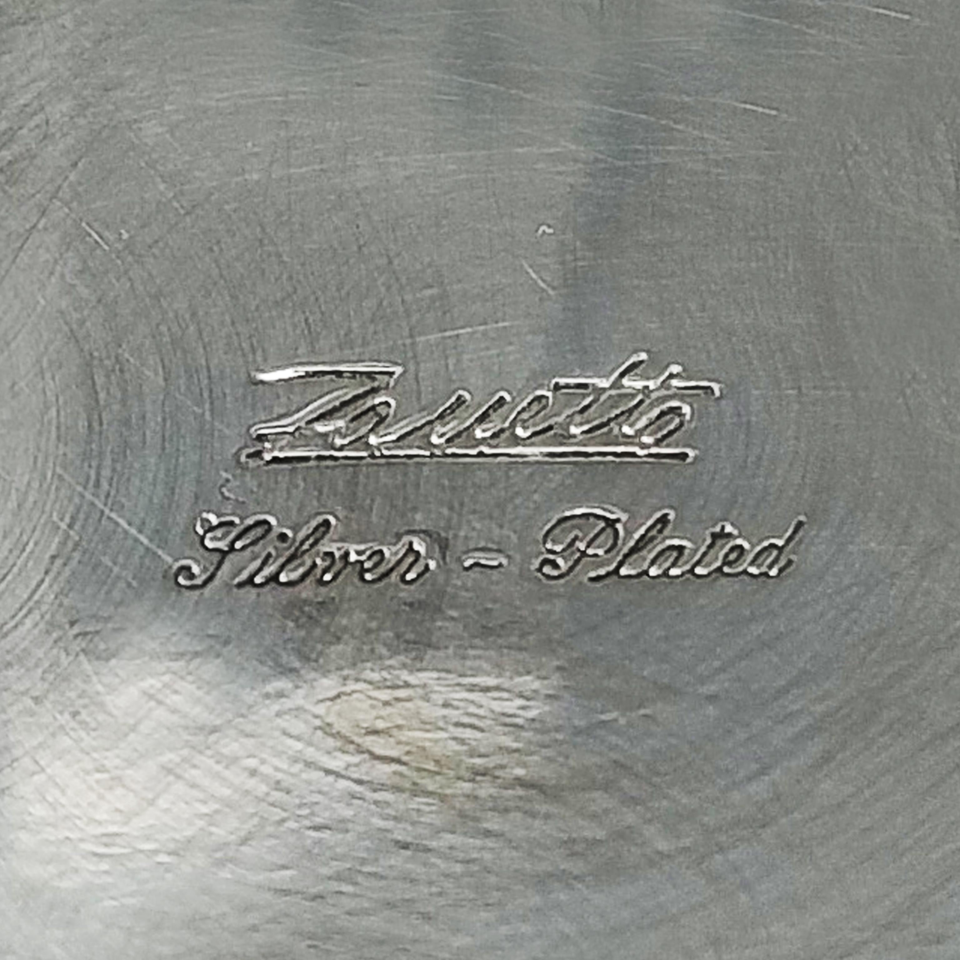 Métal Magnifique shaker de cocktail des années 1960 plaqué argent par Zanetta. Fabriqué en Italie en vente