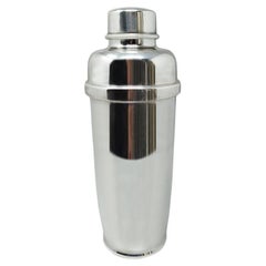 1960s Gorgeous Cocktail Shaker Silver Plated by Zanetta. Made in Italy