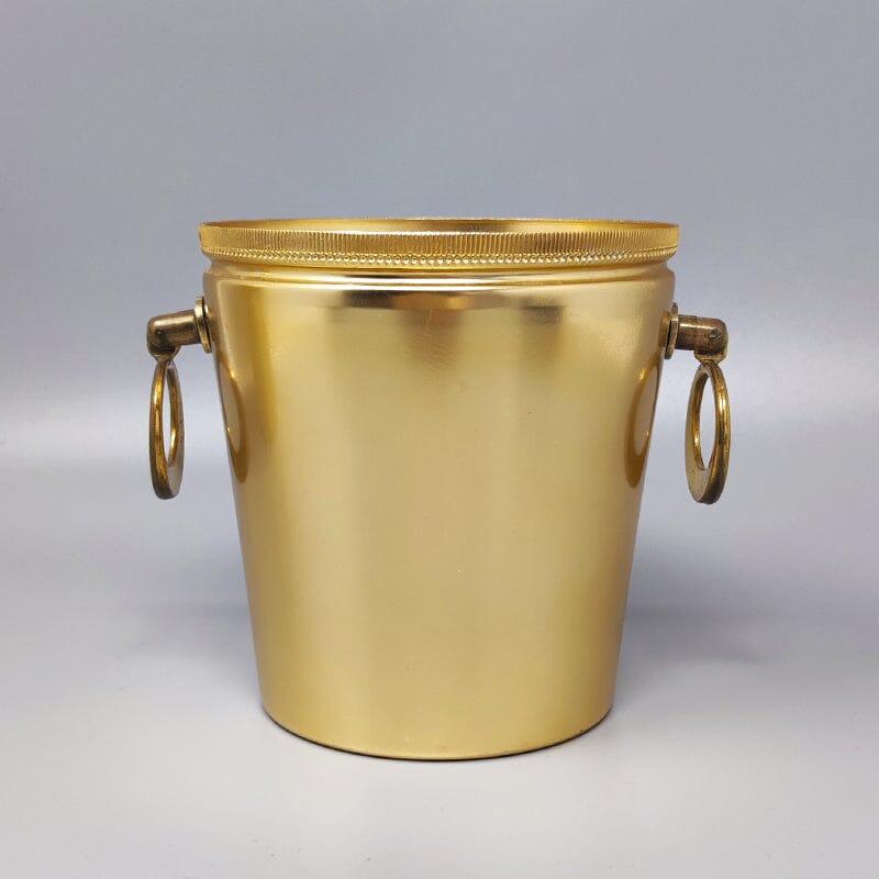 1960s Gorgeous Cocktail Shaker With Ice Bucket in Aluminium. Made in Italy In Excellent Condition For Sale In Milano, IT