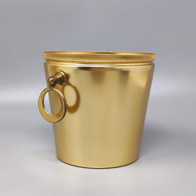 Mid-20th Century 1960s Gorgeous Cocktail Shaker With Ice Bucket in Aluminium. Made in Italy For Sale