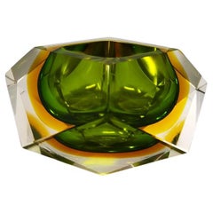 1960s Gorgeous Green Ashtray or Catch-All By Flavio Poli for Seguso