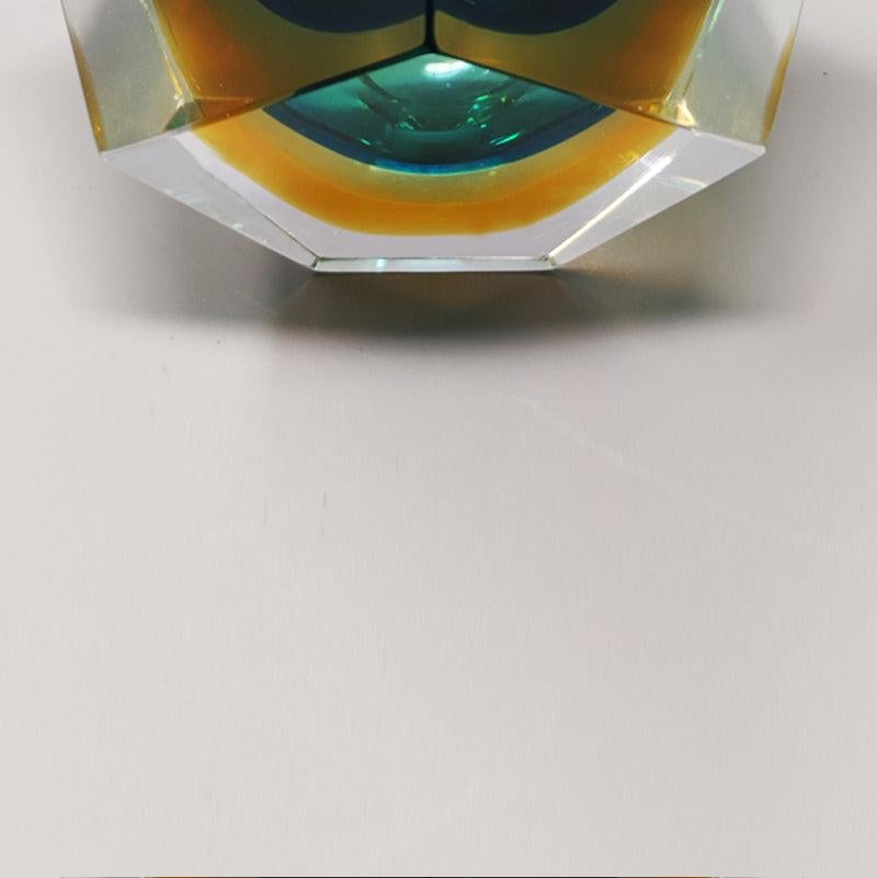 Murano Glass 1960s Gorgeous Green Ashtray or Catchall by Flavio Poli for Seguso. For Sale