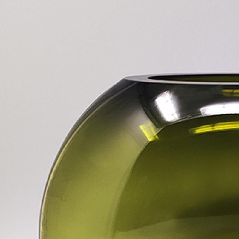 Vetro di Murano 1960, Splendido vaso Greene & Greene di Flavio Poli in vendita