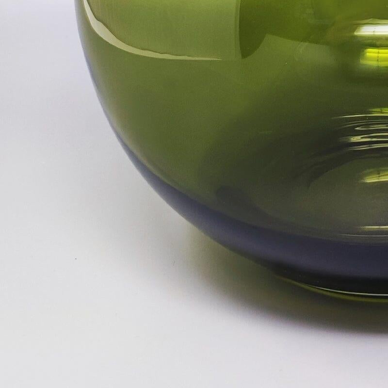 Mid-20th Century 1960s Gorgeous Green Vase by Flavio Poli, Made in Italy For Sale