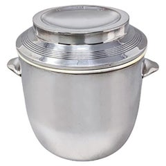 1960s Gorgeous Ice Bucket in Silver Plated. Made in Italy