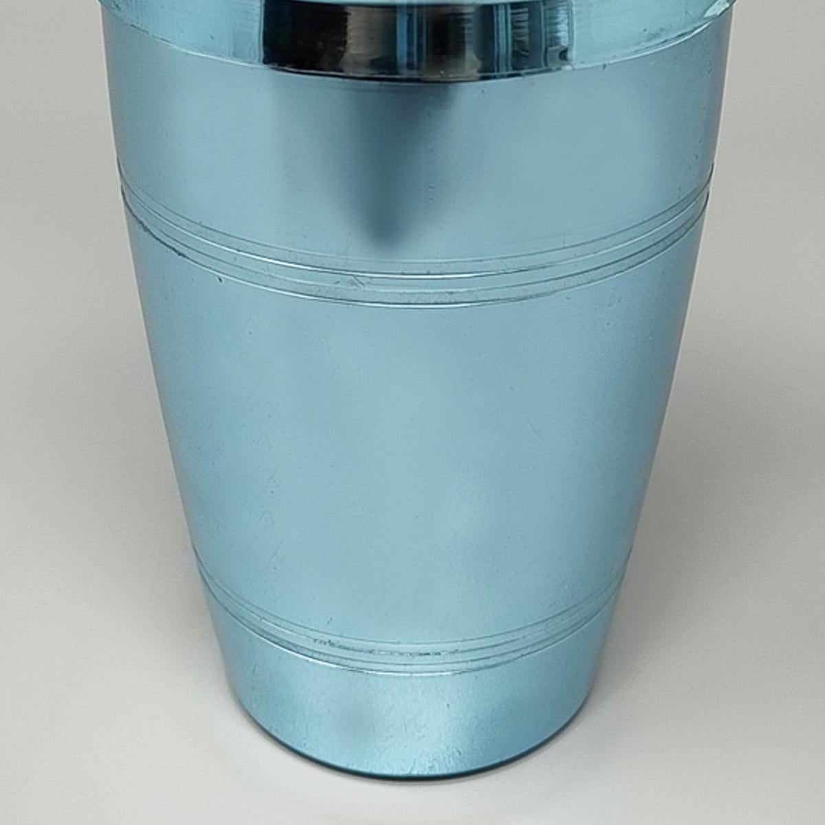 Mid-20th Century 1960s Gorgeous Light Blue Cocktail Shaker by Lumium. Made in England For Sale