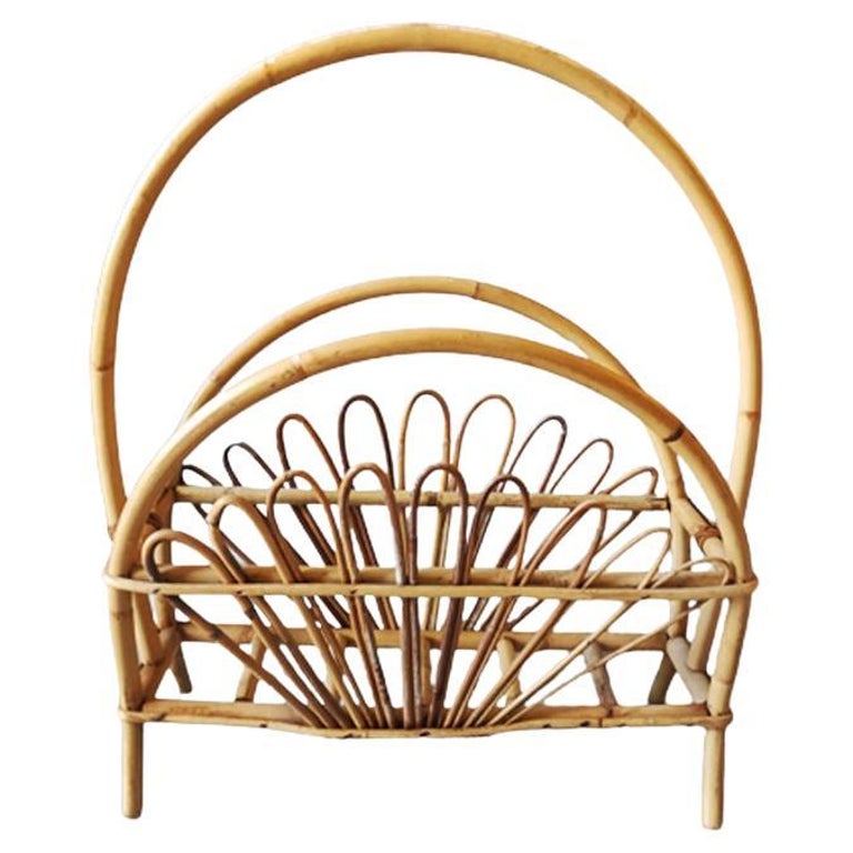 1960s Gorgeous Magazine Rack by Franco Albini, Made in Italy For Sale