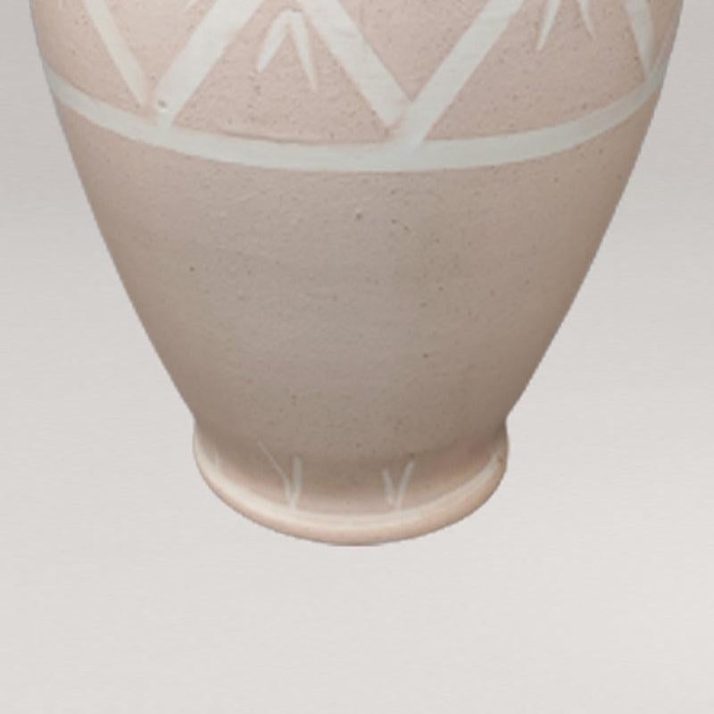 1960er Jahre Wunderschöne rosa Vase aus Keramik von Deruta, handgefertigt in Italien im Zustand „Hervorragend“ im Angebot in Milano, IT