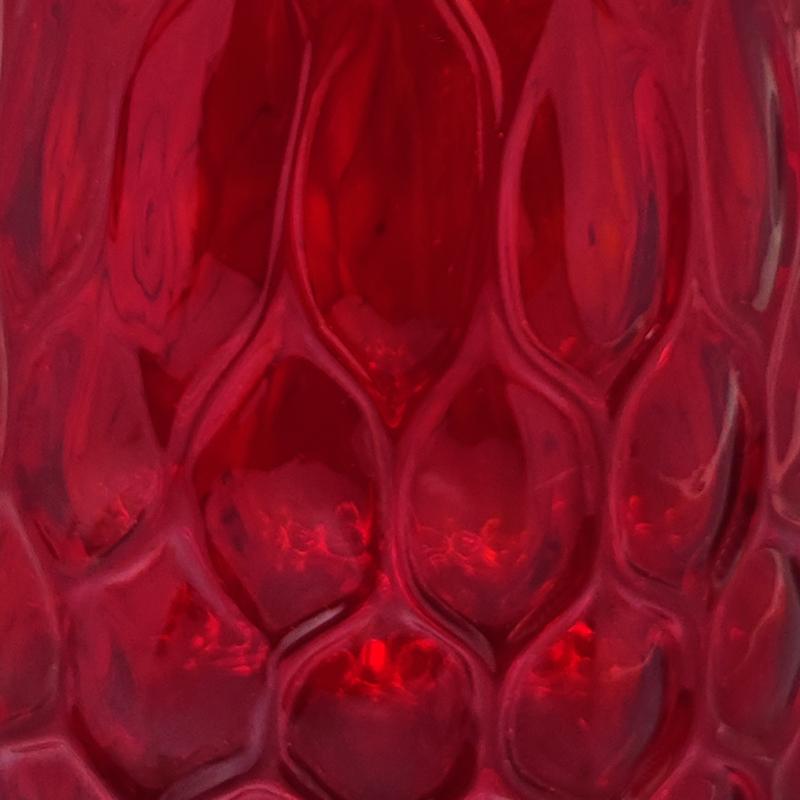 Milieu du XXe siècle Magnifique vase rouge en verre de Murano des années 1960 par Ca dei Vetrai, fabriqué en Italie en vente