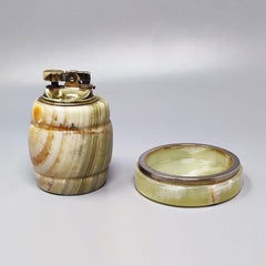 1960s Gorgeous Smoking Set in Onyx. Fabriqué en Italie