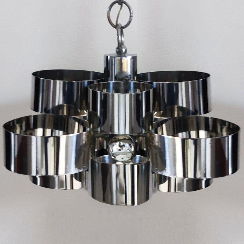 Italiano 1960 Splendida lampada a sospensione A Space di Max Sauze per Sciolari, Made in Italy in vendita