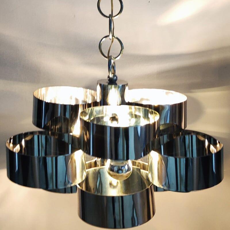 1960 Splendida lampada a sospensione A Space di Max Sauze per Sciolari, Made in Italy in vendita 1