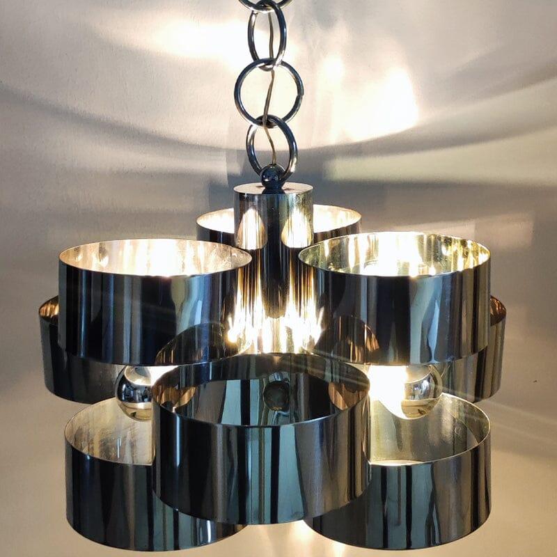 1960 Splendida lampada a sospensione A Space di Max Sauze per Sciolari, Made in Italy in vendita 2