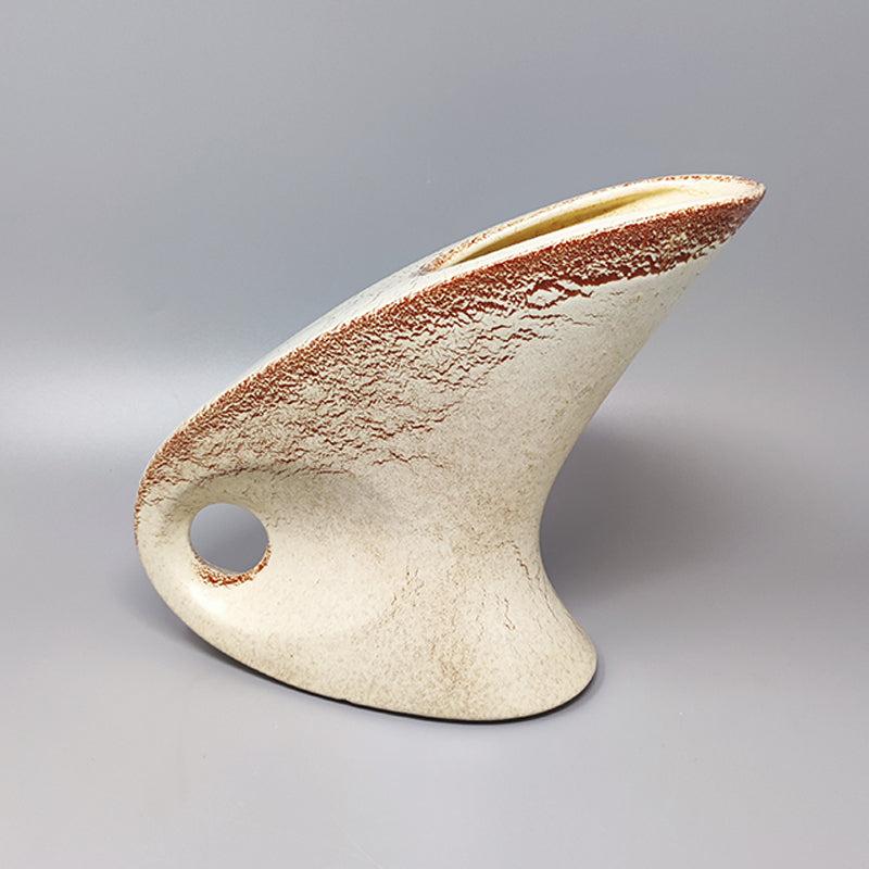 Italian 1960s Gorgeous Vase by Bertoncello in Ceramic. Made in Italy For Sale