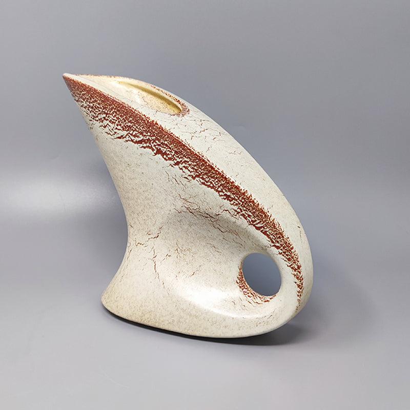 1960s Gorgeous Vase by Bertoncello in Ceramic. Made in Italy In Excellent Condition For Sale In Milano, IT