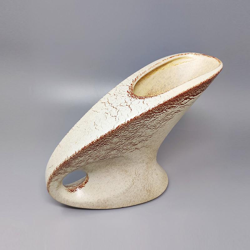 Mid-20th Century 1960s Gorgeous Vase by Bertoncello in Ceramic. Made in Italy For Sale