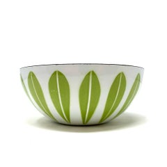 1960s Green and White Lotus Bowl by Grete Prytz Kittelson for Cathrineholm