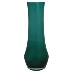 1960s Green Glass Vase by Tamara Aladin for Riihimäen Lasi Oy     