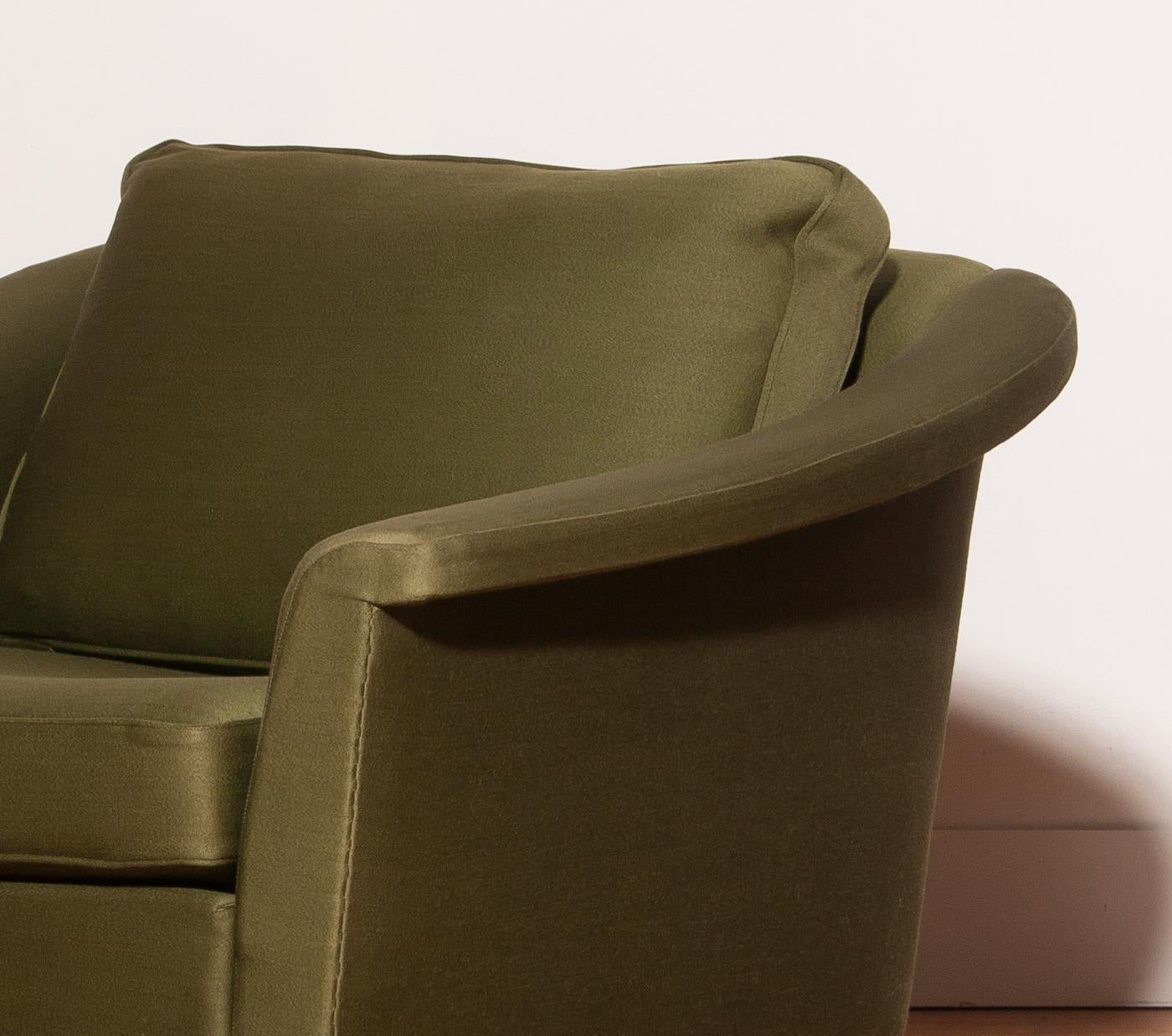 1960s, Green Lounge Chair by Folke Ohlsson for DUX 6