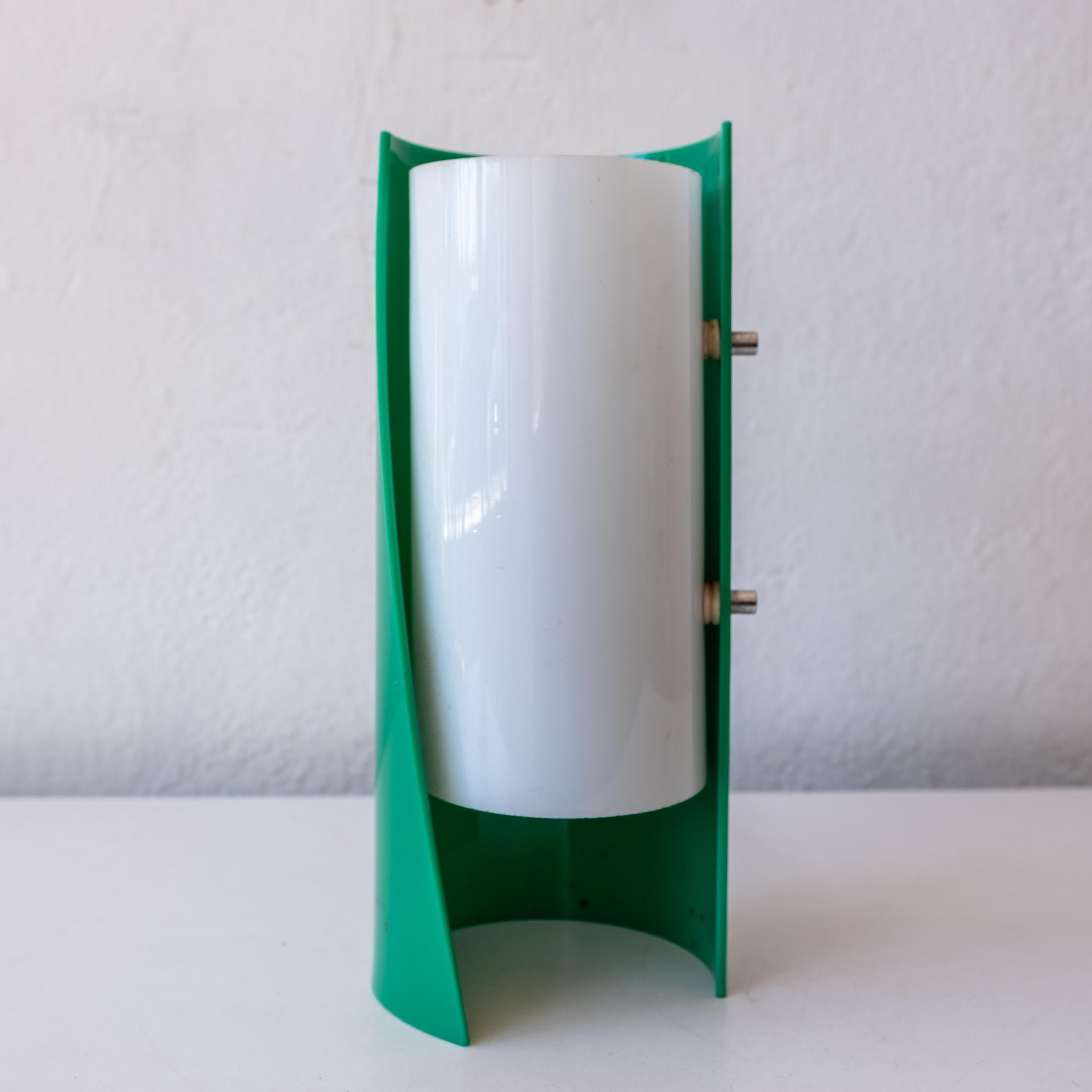 1960s Green Mid Century Space Age Italian Table Lamp For Sale 4