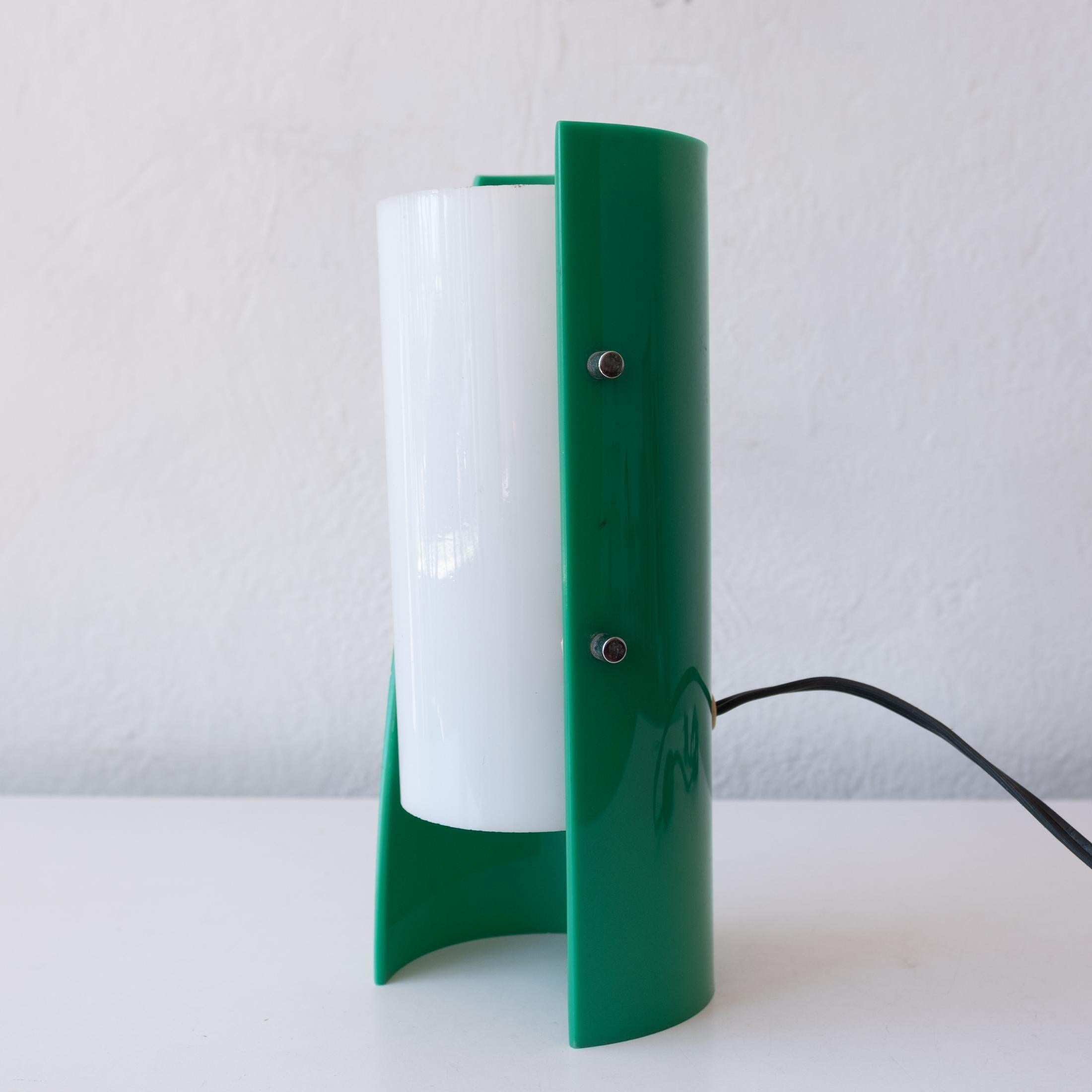 Mid-Century Modern 1960s Green Mid Century Space Age Italian Table Lamp For Sale