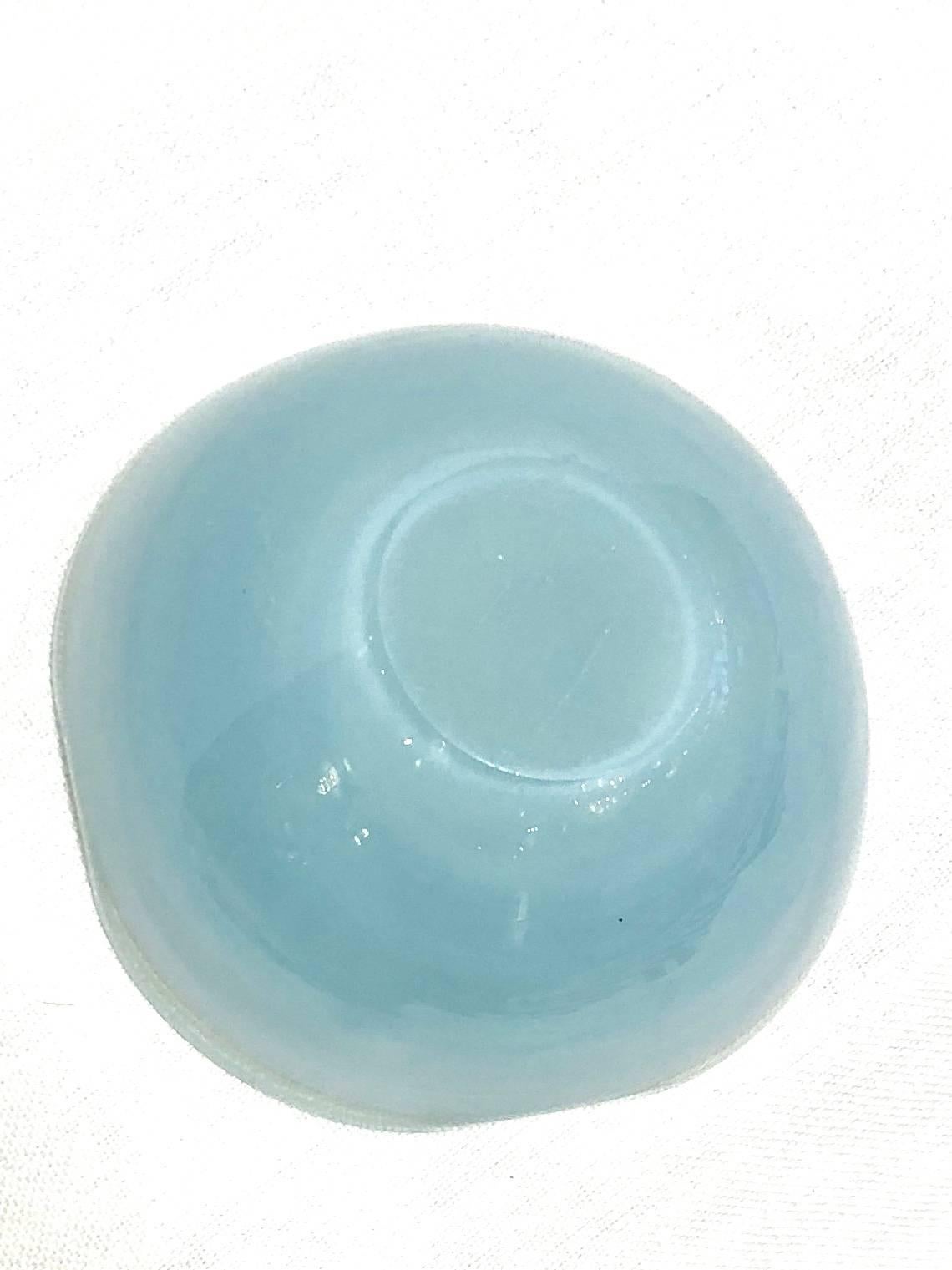 green murano glass bowl
