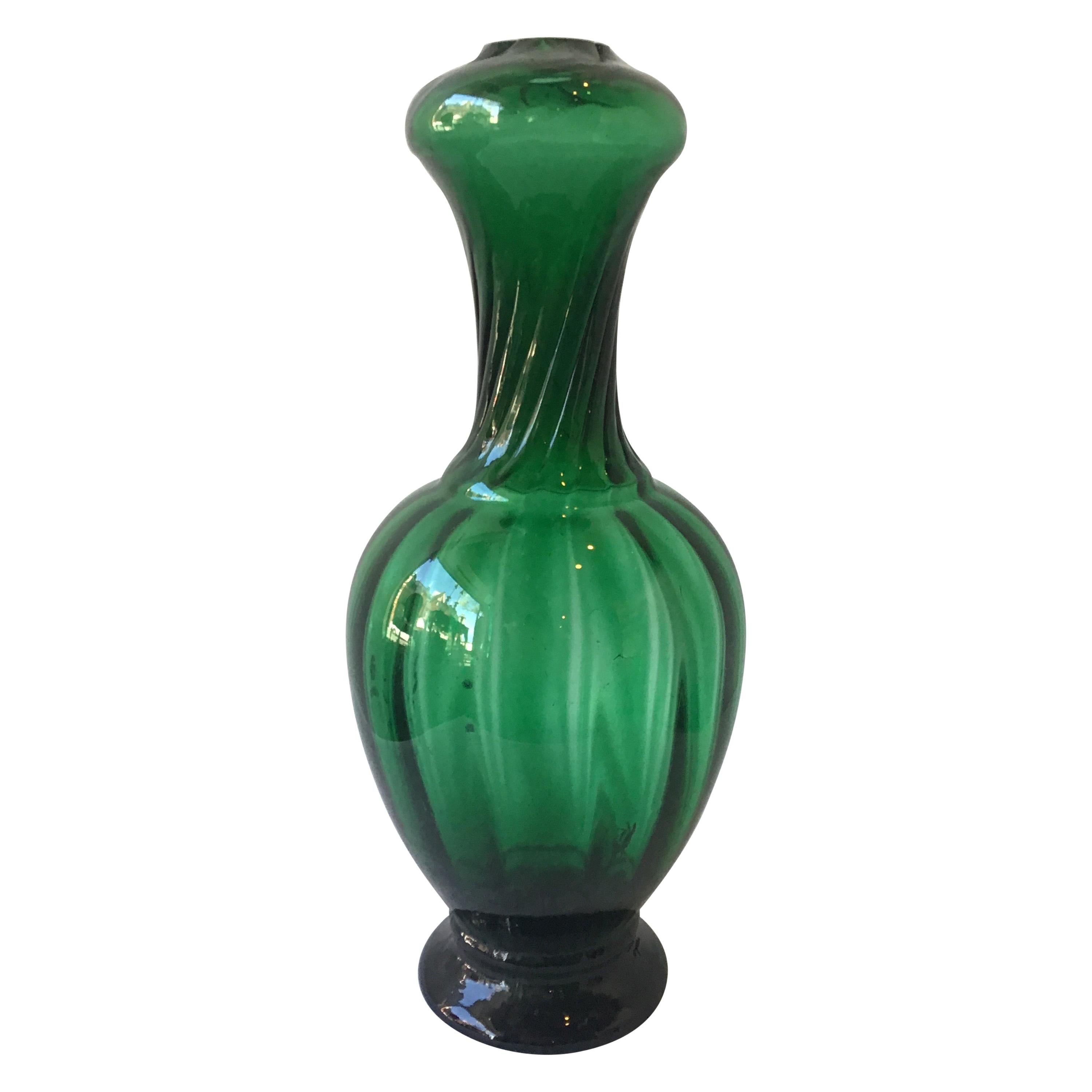 1960s Green Murano Lamp by Balboa 9