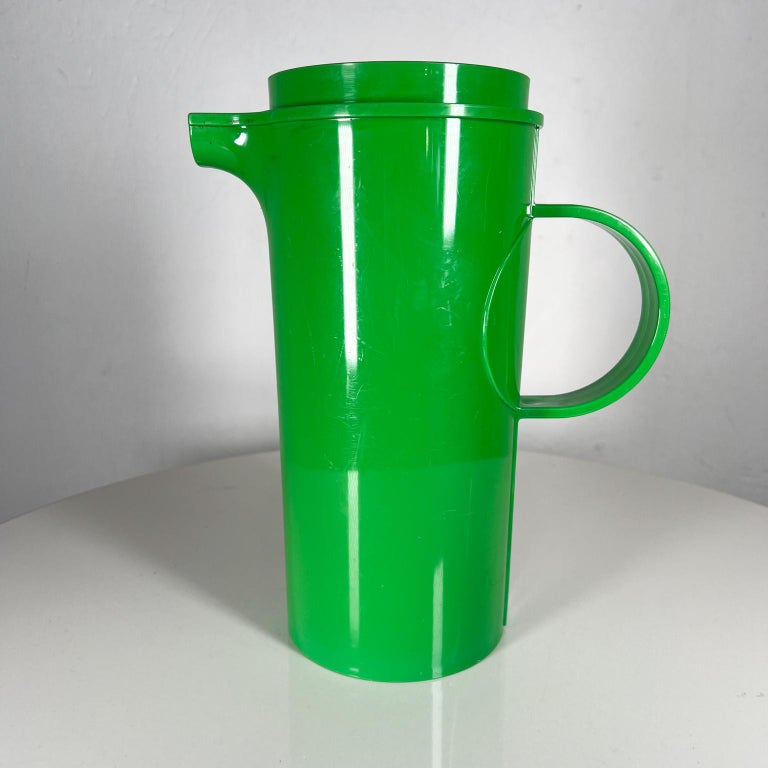 1960s Green Pitcher Modern Dansk Designs Patio Plastic Barware For Sale