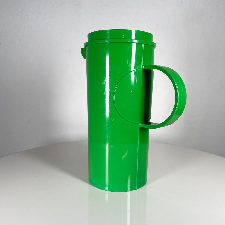 1960s Green Pitcher Modern Dansk Designs Patio Plastic Barware For Sale