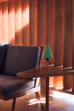 1960s Green 'Vice Versa' Tripod Table Lamp Attributed to Stilux Milano