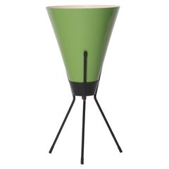 Vintage 1960s Green 'Vice Versa' Tripod Table Lamp Attributed to Stilux Milano