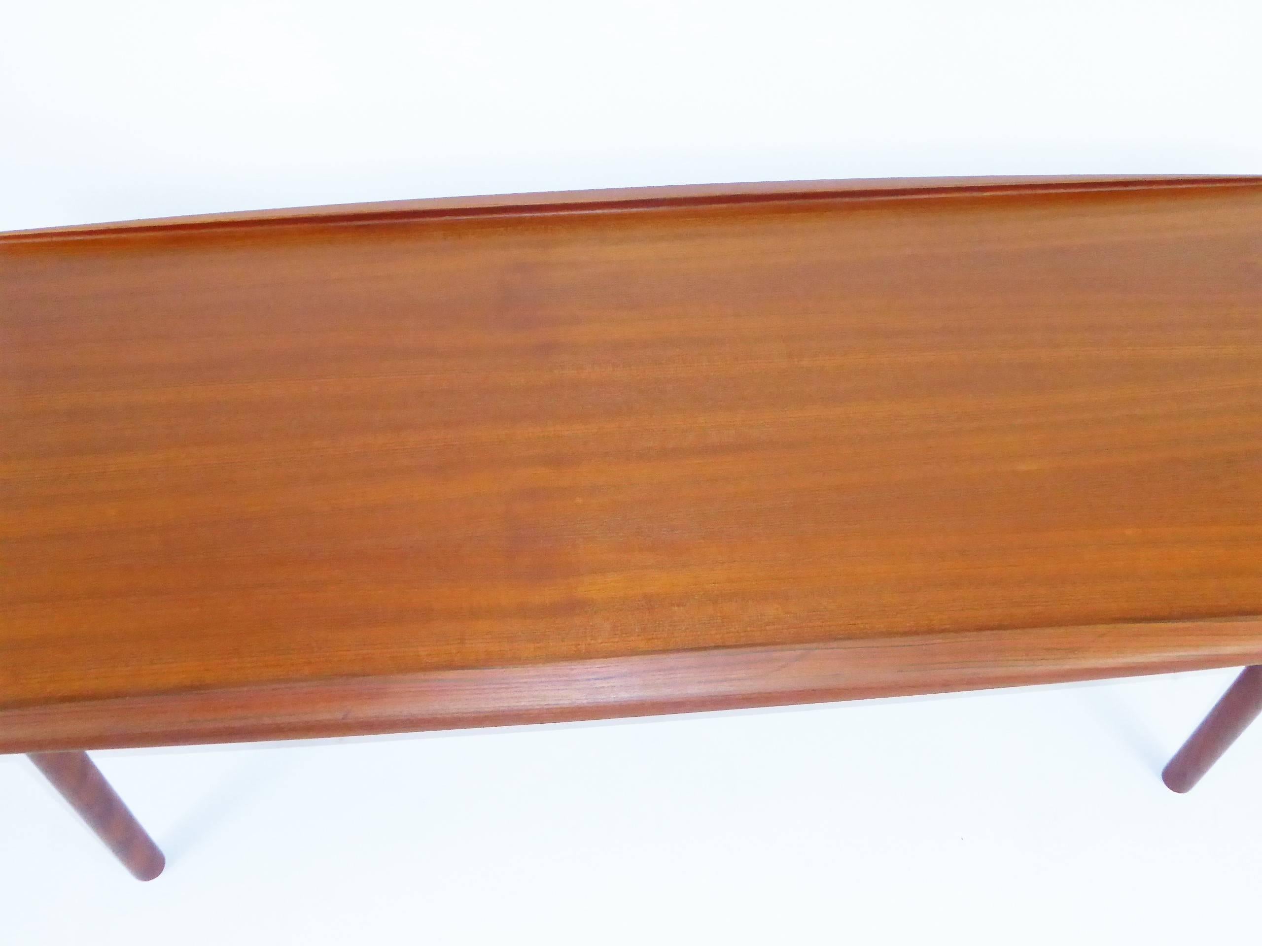 1960s Grete Jalk Surfboard Coffee Table for Poul Jeppesen 6