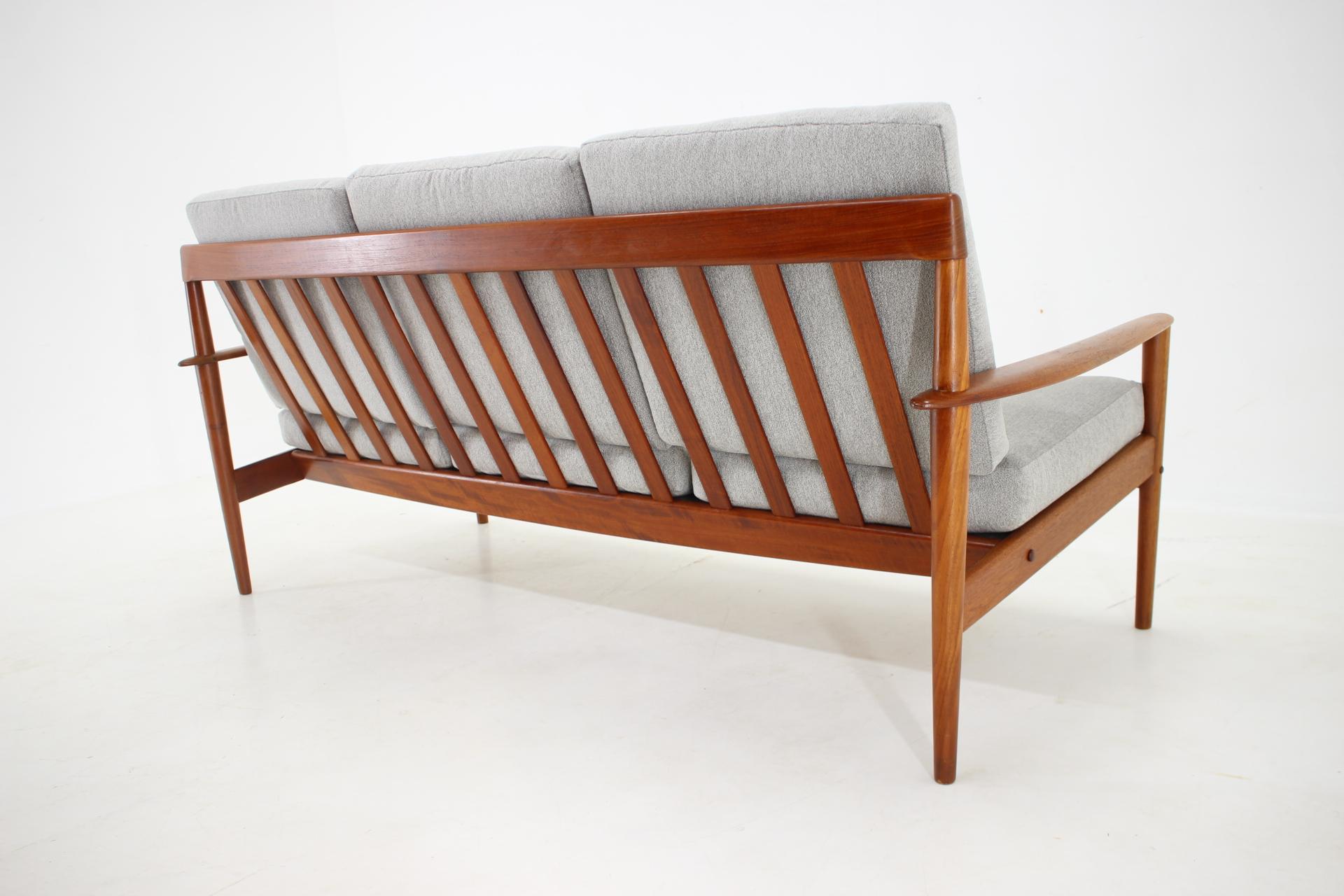 1960s Grete Jalk Teak 3-Seater Sofa for Poul Jepessen, Denmark 7