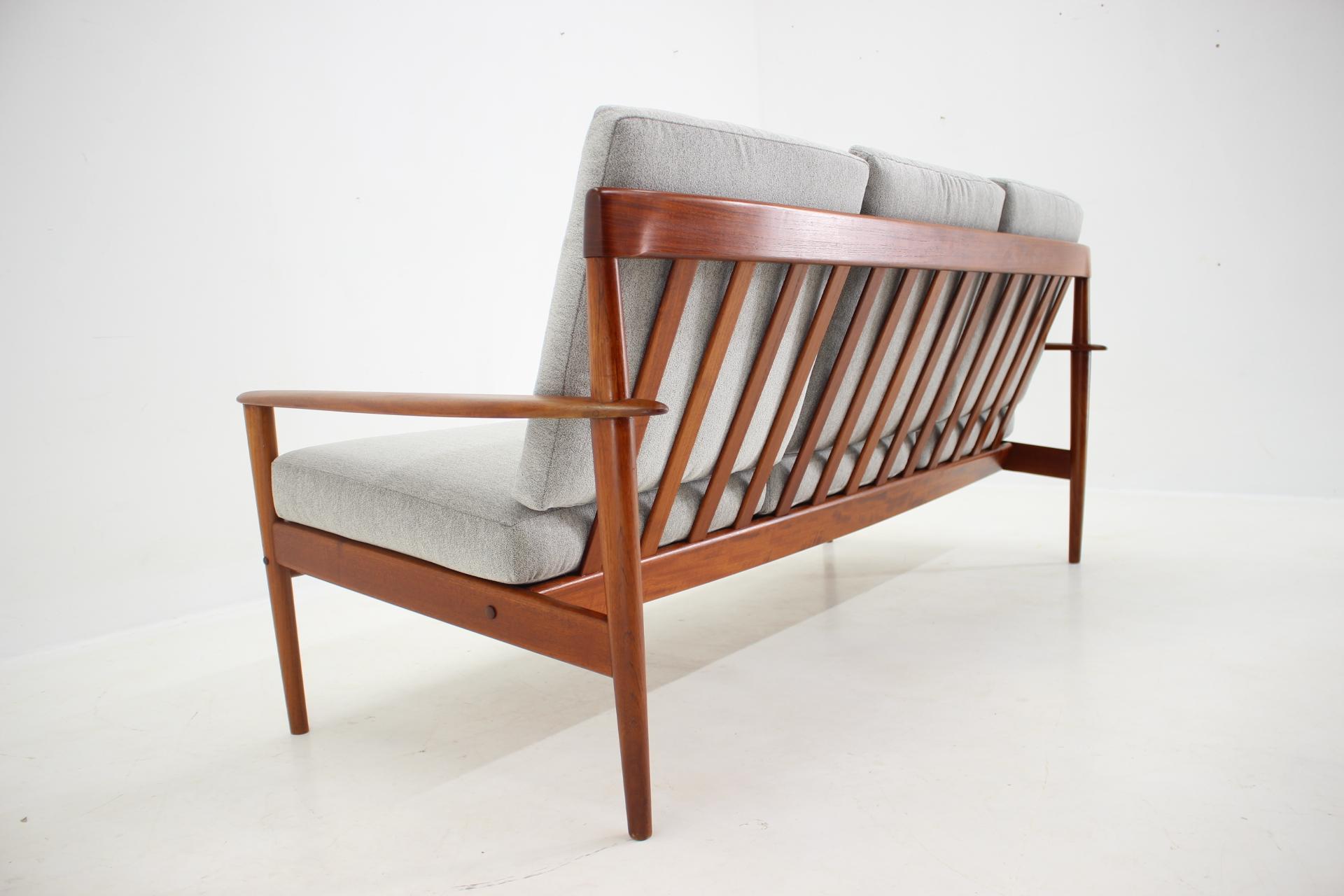 1960s Grete Jalk Teak 3-Seater Sofa for Poul Jepessen, Denmark 8