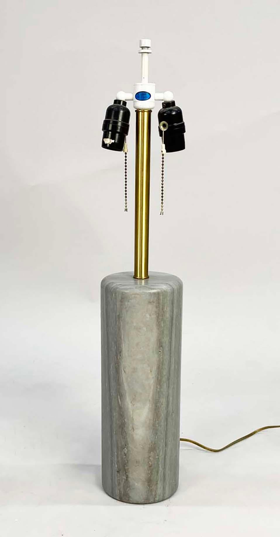 1960s Grey Marble Nessen Studio Lamp with Original Label For Sale 5