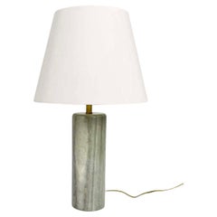 Vintage 1960s Grey Marble Nessen Studio Lamp with Original Label