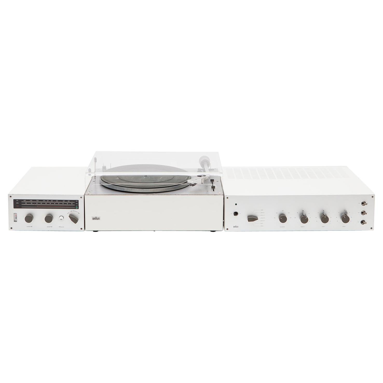 1960s Grey Stereo System by Dieter Rams Made in Germany