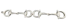 1960's Gucci Horsebit Silver Bracelet by Antonio Fallici